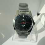 Vintage 7120 Pure Mechanical Business Watch Shanghai Black Diamond Movement