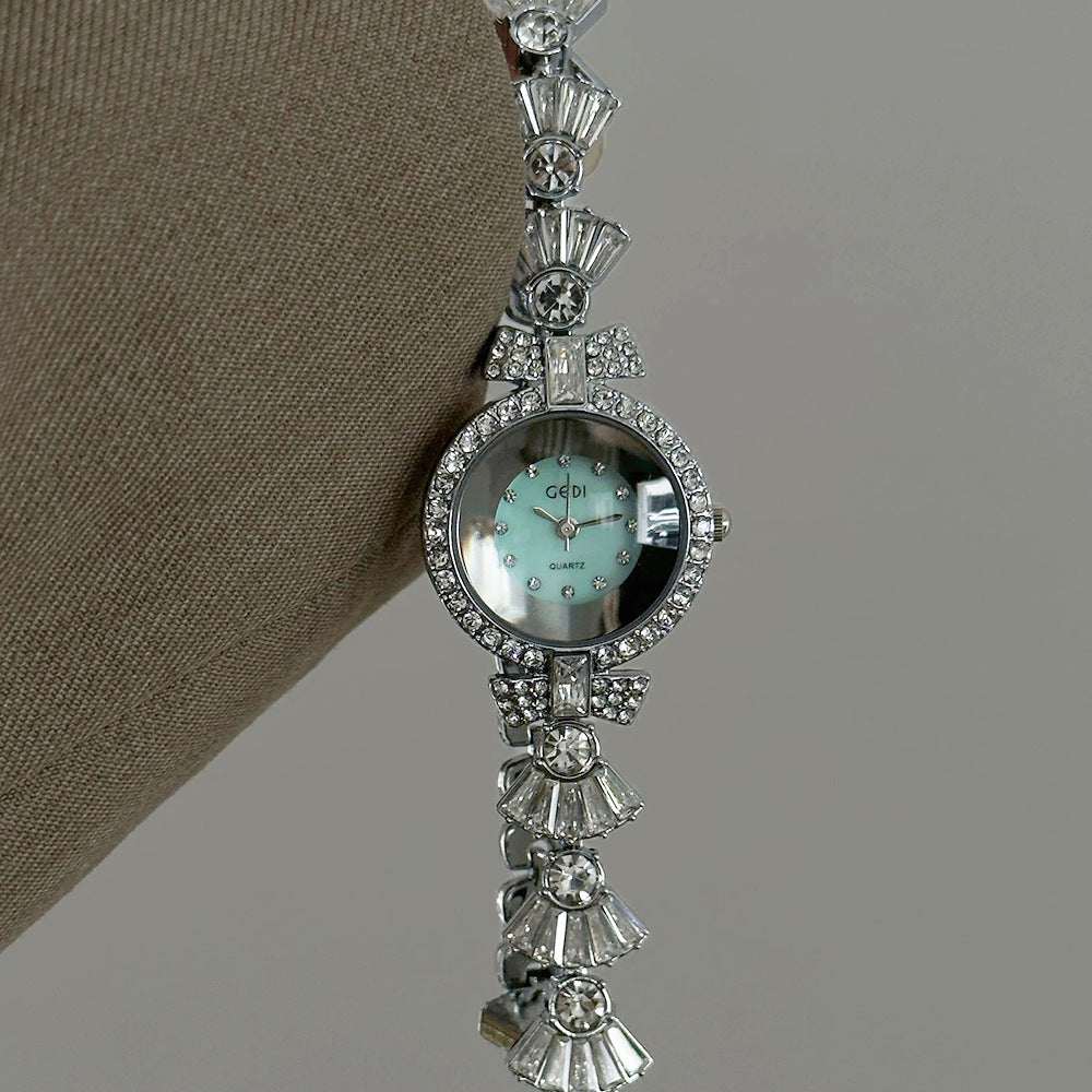 Women's Fringed Bracelet Rhinestone Quartz Watch
