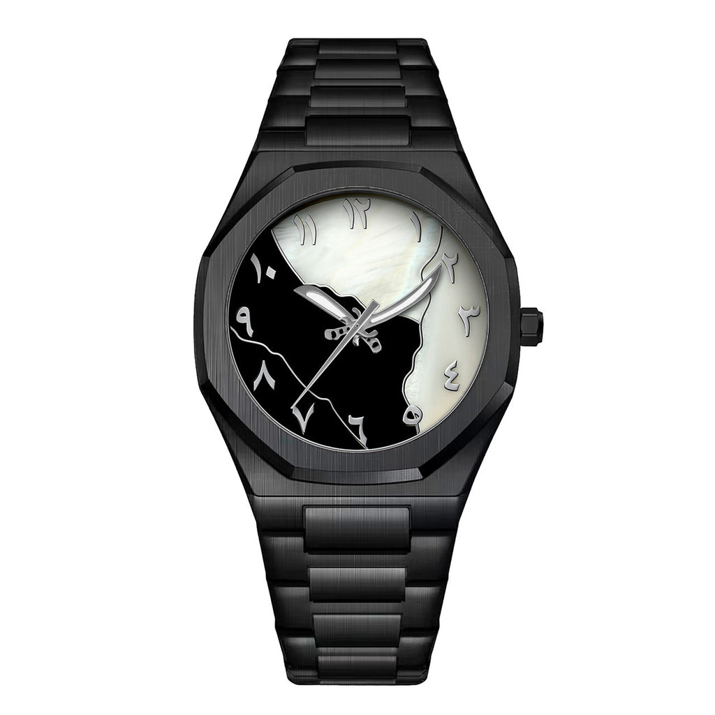 Men's Y2K Irregular Seashell-Dial Waterproof Quartz Watch