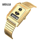 Unisex Square Dual-Display Waterproof Quartz Watch, Model 0331