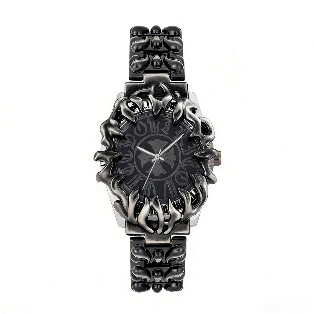 GESMART Men's Y2K Retro Claw Shape Watch Iris Pattern Unique Alien Design Fashion Trendy