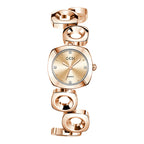 Women's Metallic 3D Square Openwork Fashion Watch