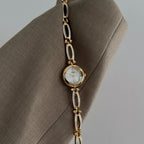 Women's Rhombus Mother-of-Pearl Vintage Bracelet Quartz Watch