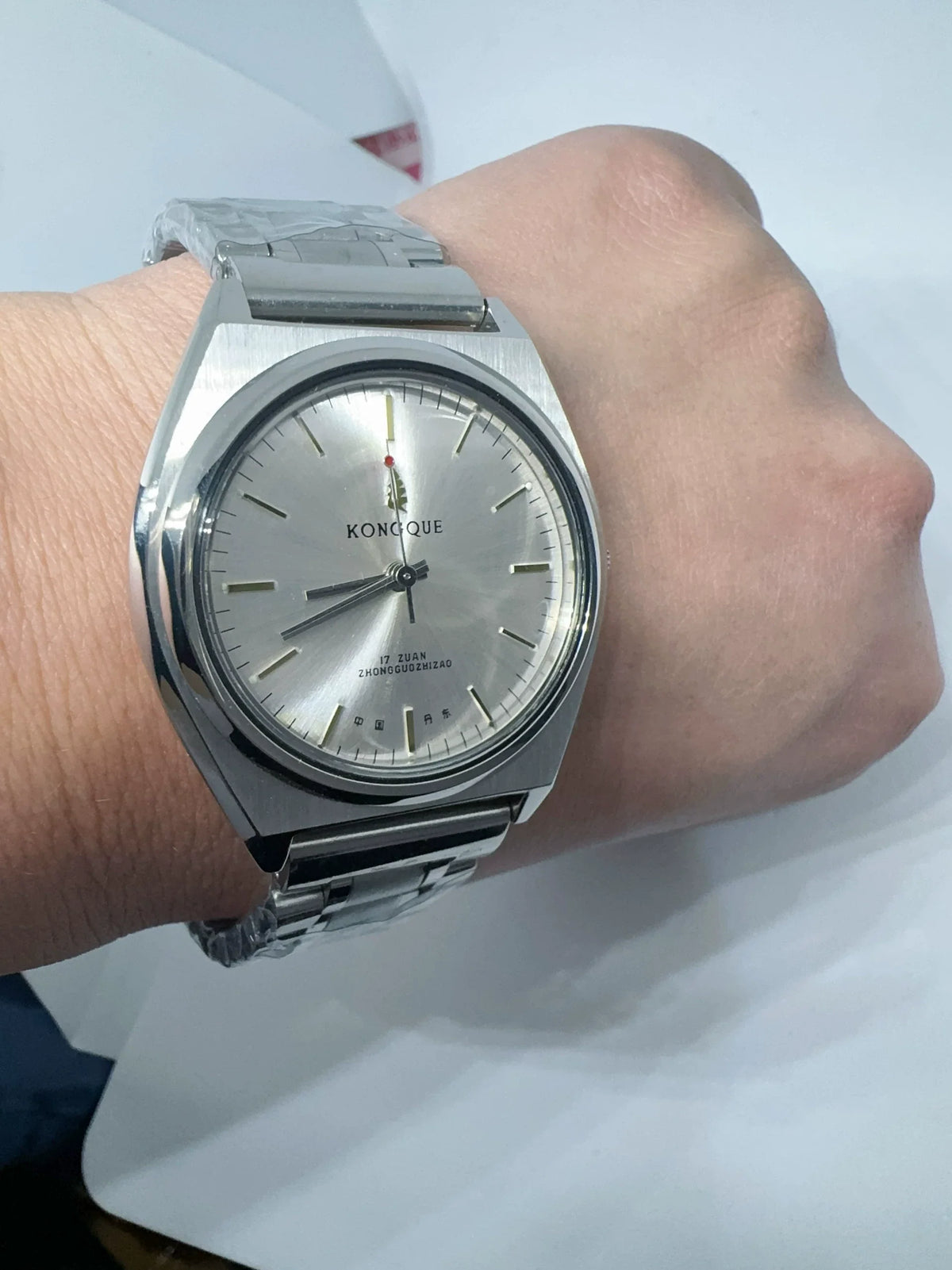 Peacock Semi-Automatic Mechanical Watch Classic Fashion Steel Vintage NOS