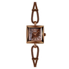 GESMART Women's Small Square Bracelet Quartz Watch Minimalist Niche Design Vintage Style