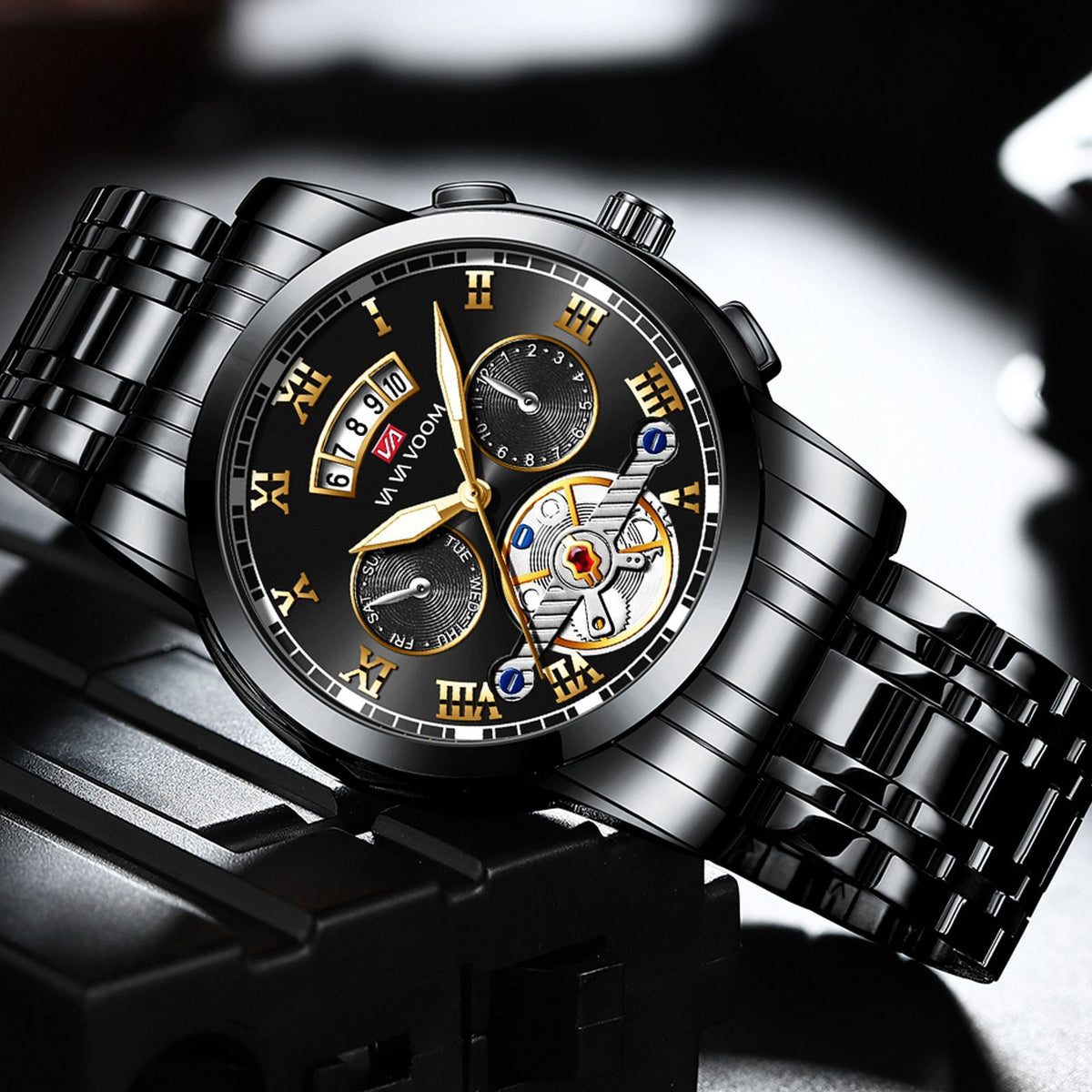 Men's Tourbillon-Style Manual Mechanical Watch