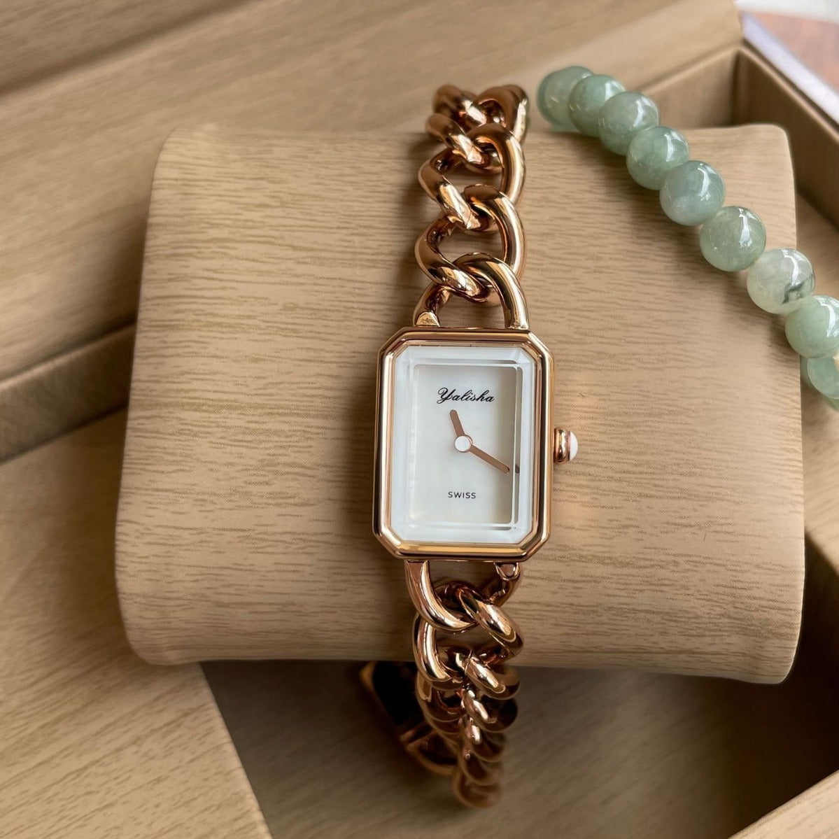 GESMART Women's Square Sugar Bracelet Quartz Fashion Jewelry Watch Trendy Retro Ladies