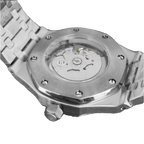 No Logo Men's Octagonal Starry Sand Automatic Watch Steel Butterfly Clasp NH35