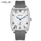GESMART Men's Square Quartz Watch Roman Numeral Dial Water Resistant Casual Wristwatch