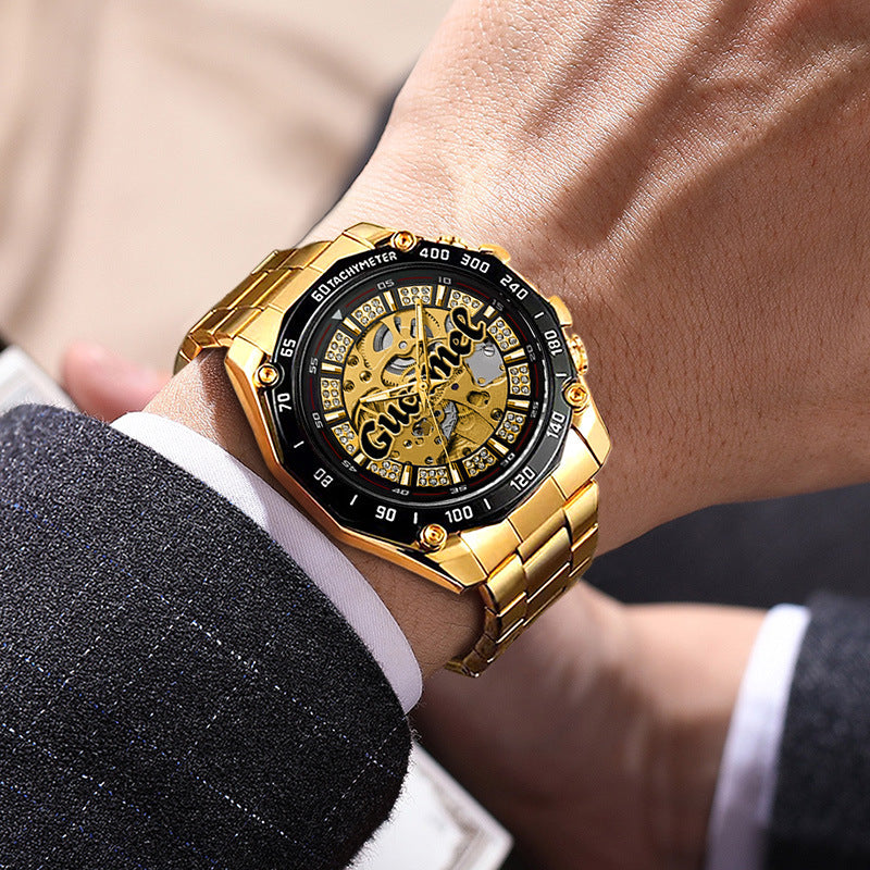 GESMART Men's Automatic Mechanical Watch European American Style Fashion Trendy