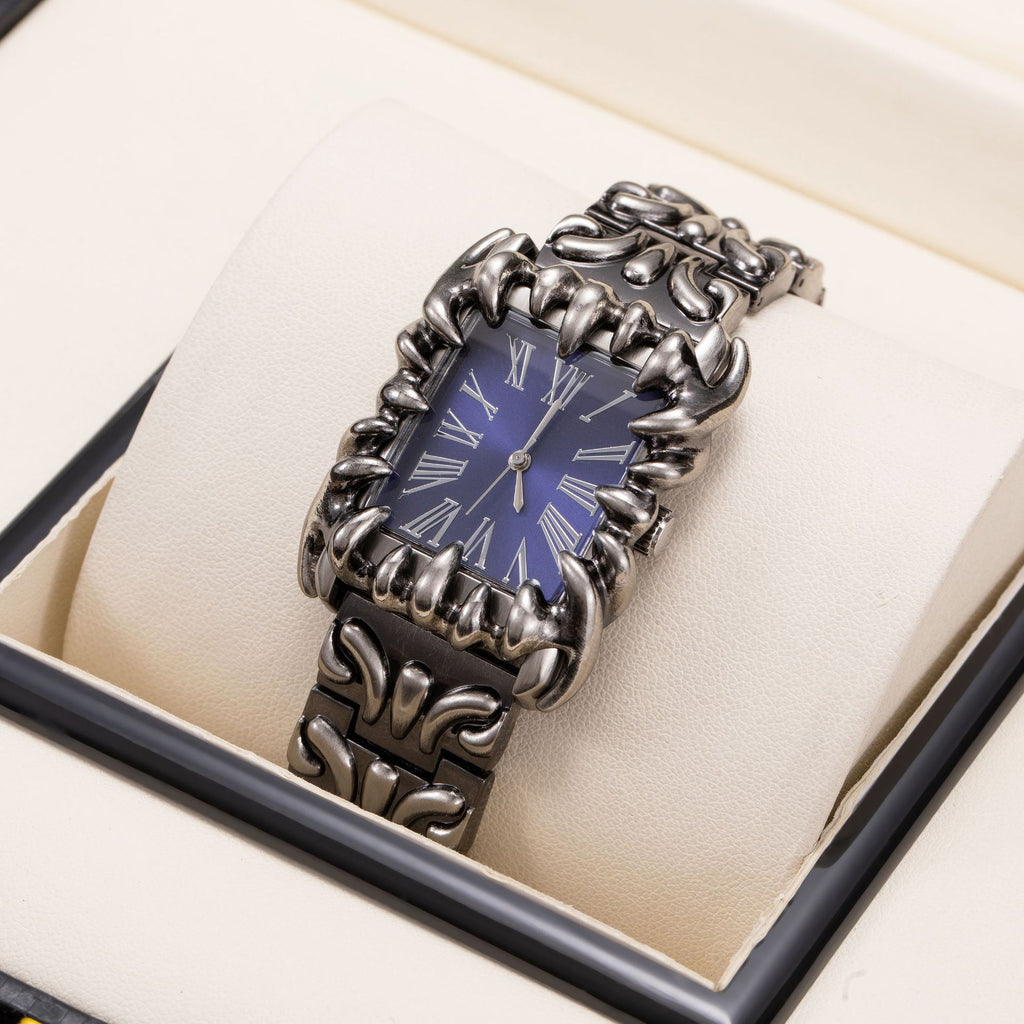 Men's Irregular Square Claw Y2K Retro Relief Watch