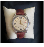 Shanghai Men's Manual Wind Watch Steel Bracelet Large Numeral Dial NOS
