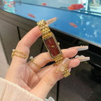 Women's Vintage Rectangle Steel-Band Quartz Watch