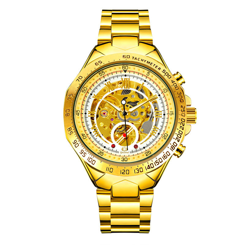 GESMART Men's Skeleton Automatic Mechanical Watch Fashion Business Wristwatch