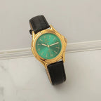 Diamond Brand Men's Automatic Mechanical Watch Titanium Round Date Leather NOS