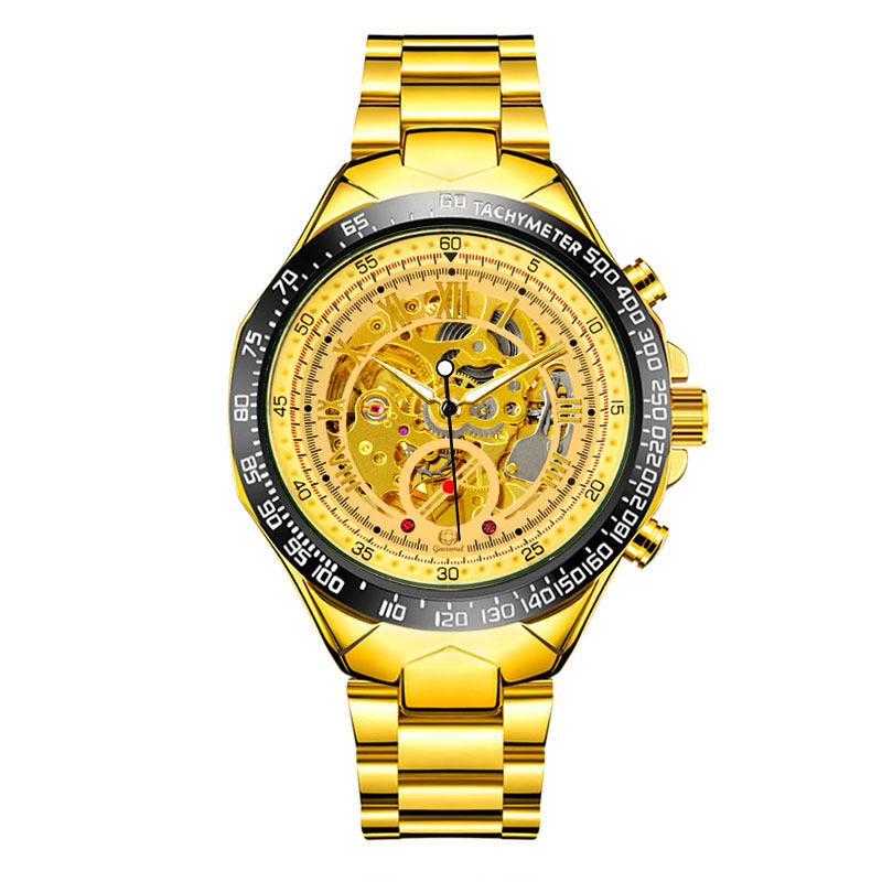 GESMART Men's Skeleton Automatic Mechanical Watch Fashion Business Wristwatch