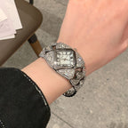 Women's Vintage Full-Rhinestone Minimalist Quartz Watch