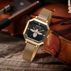 GESMART Women's Dragonfly Design Quartz Watch European Style Creative Minimalist Korean Fashion