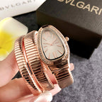 GESMART Women's Serpent Snake Design Quartz Watch Retro Fashion Trendy Ladies Wristwatch
