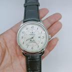 Vintage Men's Quartz Watch Large Dial 46mm Two-Tone NOS Original