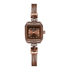 GESMART 2024 New Women's Bracelet Quartz Watch Retro Elegant Minimalist Luxury Style Ladies Wristwatch