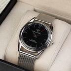 Vintage Men's Manual Wind Watch Solid Steel Bracelet 17 Jewels Shockproof