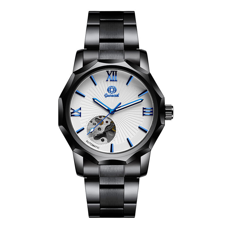 GESMART Men's Polygon Shape Dial Automatic Mechanical Watch European American Fashion