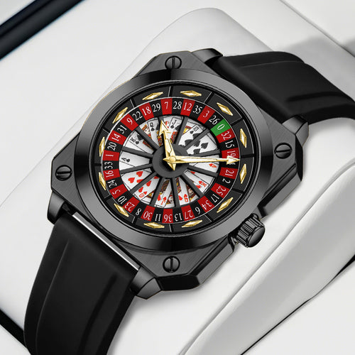 Men's Caishen Rotating Disc Quartz Watch