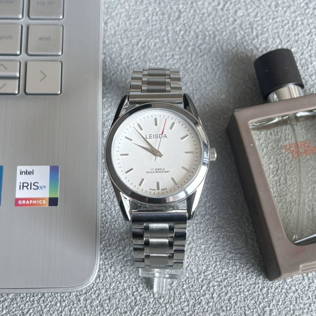 LEISDA 7120 Manual Wind Mechanical Men's Watch Classic Minimalist Vintage NOS