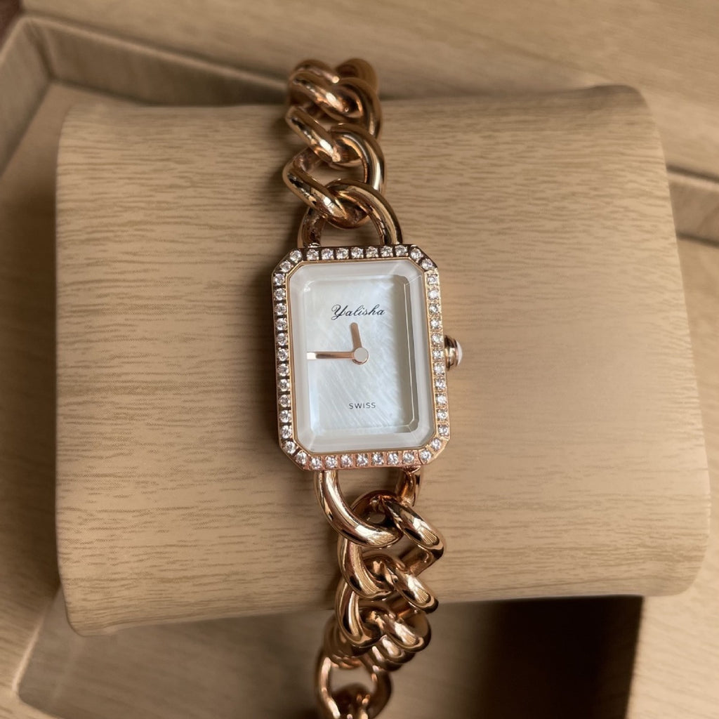 GESMART Women's Square Sugar Bracelet Quartz Fashion Jewelry Watch Trendy Retro Ladies