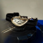 GESMART Men's Y2K Alien Shape Melting Distorted Quartz Watch Fashion Premium Niche Design Wristwatch