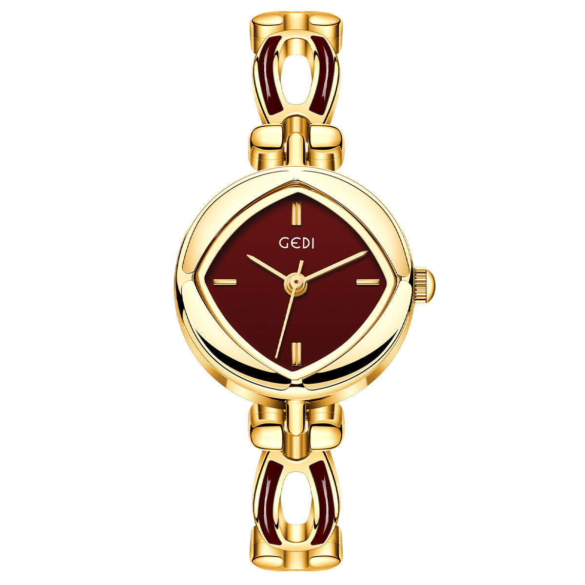 Women's Rhombus Mother-of-Pearl Vintage Bracelet Quartz Watch