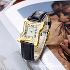 Unisex Irregular Twisted Square Couple Quartz Watch