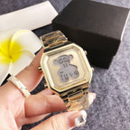 Women's Cartoon Multi-Function Sport Watch, Rhinestone Dial with Silicone Strap