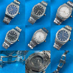 Men's 41mm Mechanical Watch NH35 Movement Sapphire Crystal Steel Case Green Lume