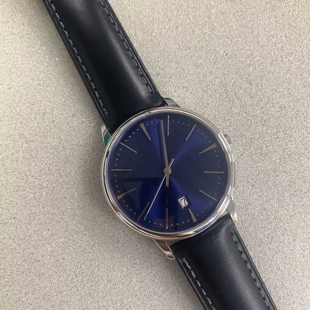 Men's 40mm Watch Polished Stainless Steel Case Miyota 9015 Movement