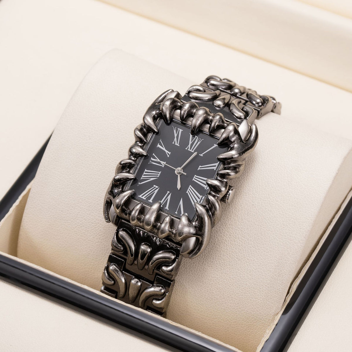 Men's Irregular Square Claw Y2K Retro Relief Watch