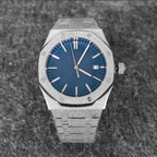 No Logo Men's Octagonal Starry Sand Automatic Watch Steel Butterfly Clasp NH35