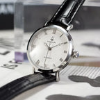 Chunlei Ladies Mechanical Watch Exhibition Back Solid Steel Bracelet Fashion