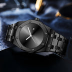 GESMART Men's Creative Cool Tech Steel Band Quartz Watch Fashion Trendy Wristwatch