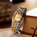 GESMART Women's Square Steel Band Quartz Watch Vintage Luxury Style Elegant Fashion