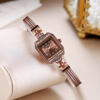 GESMART 2024 New Women's Bracelet Quartz Watch Retro Elegant Minimalist Luxury Style Ladies Wristwatch