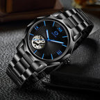 GESMART Men's Polygon Shape Dial Automatic Mechanical Watch European American Fashion