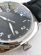 Men's 42mm Mechanical Watch NH35 Movement Sapphire Crystal Steel Case Green Lume