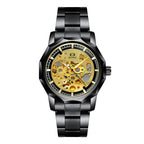 GESMART Men's High End Automatic Mechanical Watch Polygon Shape Dial Fashion Wristwatch