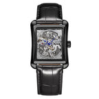 GESMART Men's Square Automatic Mechanical Watch Business Self Winding Wristwatch