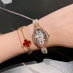 Women's Four-Leaf Clover Pearl Roman-Numeral Quartz Watch