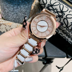 Women's Flowing-Sand Steel Ceramic Fashion Watch