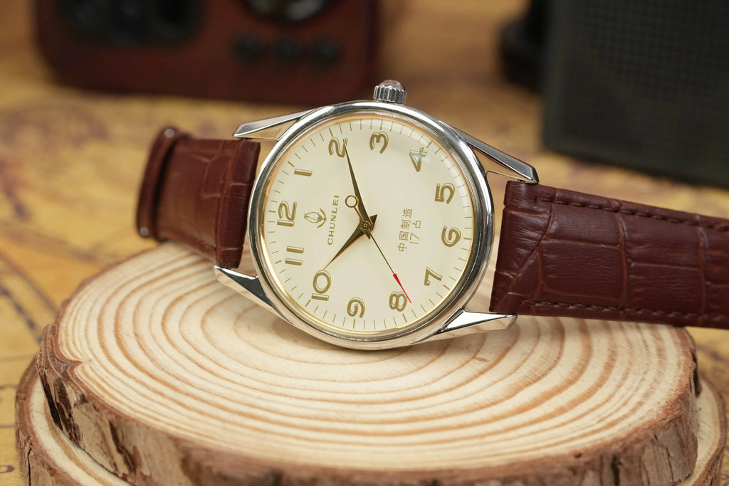 Chunlei Men's Manual Wind Mechanical Watch Vintage Retro Gift Choice