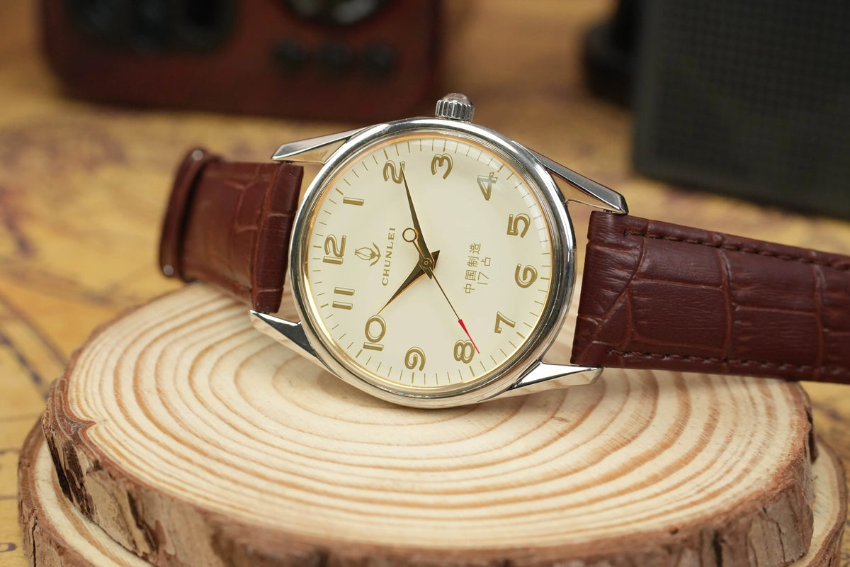 Chunlei Men's Manual Wind Mechanical Watch Vintage Retro Gift Choice